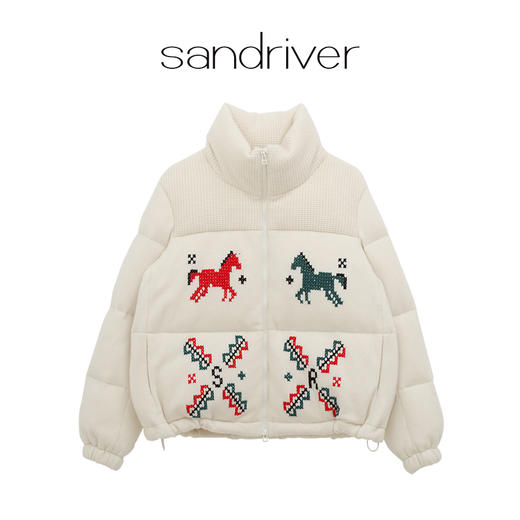 手工哈尼绣羊绒羽绒服  SJF97W238N 商品图7