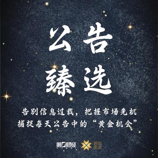 第一财经丨公告臻选 商品图0