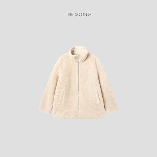 THESOONG"糯绒暖冬"经典摇粒绒软糯锁温松弛感立领外套HBWT7696 商品图7