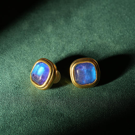 北京仓｜Goossens Paris-BO PIN-宝蓝色 方形 耳环［法国设计师］ 商品图5