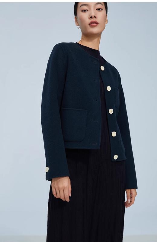 pure touch女士短外套100%绵羊毛圆领设计感减龄时尚上衣2024春新 券后 ¥ 697 优惠前 ¥ 940 已售 3 商品图2