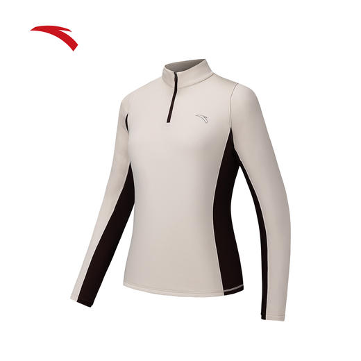 安踏空气麦芬T  保暖轻便女子冬季卫衣亲肤跑步长T162545403N 商品图3