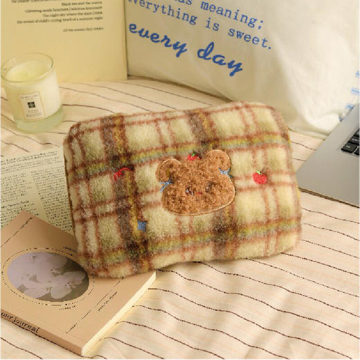 亲肤保暖格纹小熊饼干充电热水袋-纪念日百货门店同款166094756 商品图7