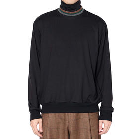 kolor Cut&sew 高领拼接混纺毛衣