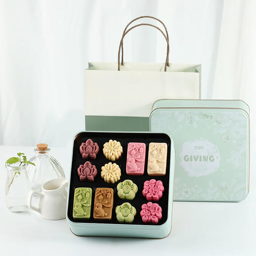【花食礼】悠享时糕点休闲零食中式点心伴手礼特产绿豆糕364g 商品图1