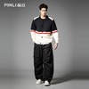 PINLI品立2025秋季新款圆领色块撞色开衫针织衫毛衣外套男士潮牌GD253110186 商品缩略图1