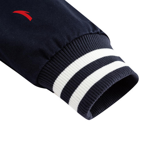 安踏加厚运动服外套男士冬季新款学院风宽松休闲连帽保暖夹克上衣152548604 商品图3