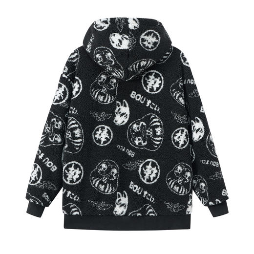 ONIARAI/鬼洗25秋冬新品棒系列达摩满提织仿羊羔绒外套男 N340229 商品图4