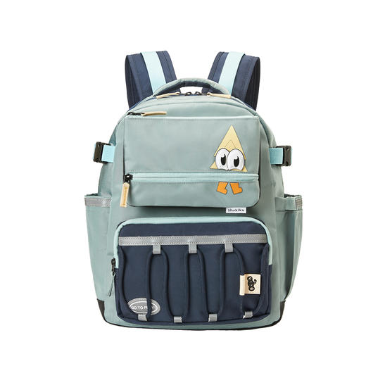 shukiku 儿童双肩包 趣看看 蓝绿色 M 商品图0