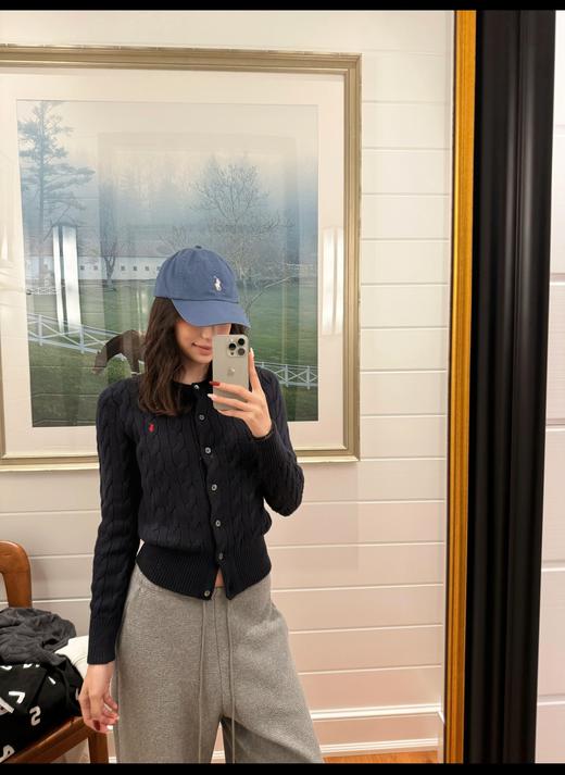 女款 R.L绞花针织 羊绒混纺开衫 经典小标秋冬百搭款 MY141 商品图1