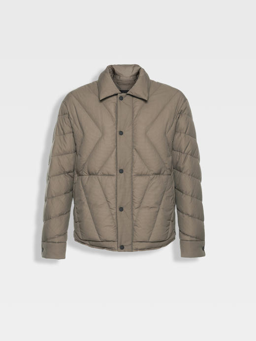 callisto黑色衬衫款鹅绒羽绒服 商品图5