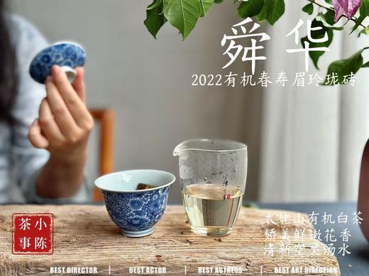 [买5送1]2022有机白茶玲珑砖《舜华》，降雪之后的“白牡丹”，花香、果香丰腴，层次丰富，汤水稠滑 商品图9