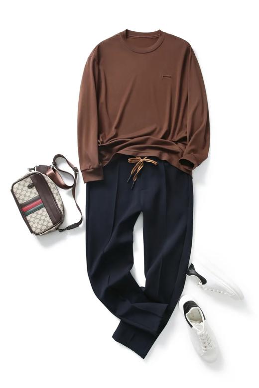 意奢同源 黑科技🦠 面膜触感超柔莫代尔男士休闲打底衫！ 商品图0