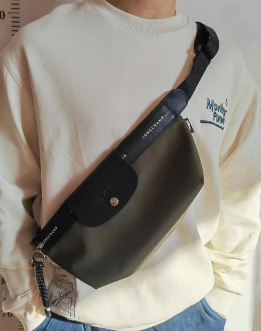 LC LePliage Energy 牛皮拼接 胸包腰包 Z-15700 商品图10