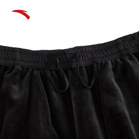 安踏加绒纯棉运动卫裤男士冬季新款宽松束脚裤休闲长裤152548303N