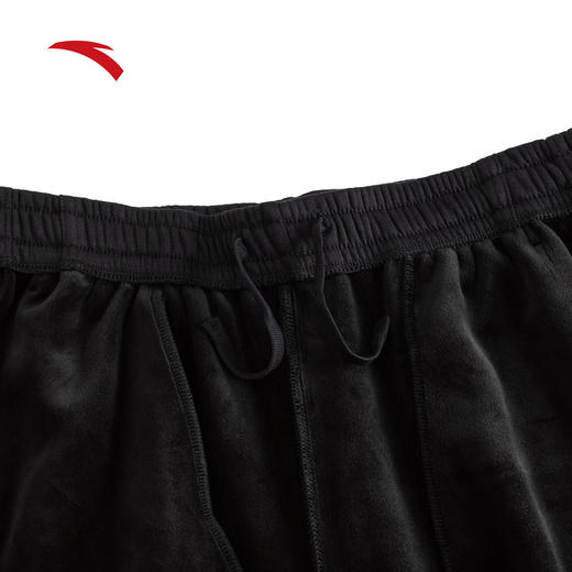 安踏加绒纯棉运动卫裤男士冬季新款宽松束脚裤休闲长裤152548303N 商品图0