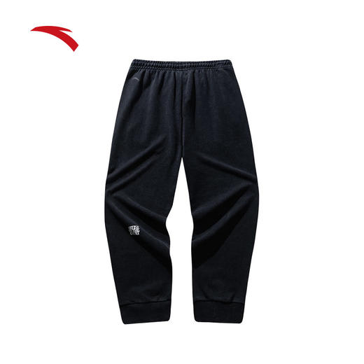 安踏凯里·欧文系列丨美式运动长裤男纯棉耐磨黑色裤子172441303 商品图1