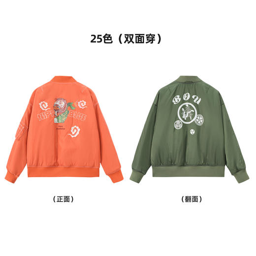 ONIARAI/鬼洗25秋冬棒达摩鲤鱼旗双面穿廓形空军棉服男式 N340226 商品图3