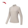 安踏半拉链立领长袖t恤女装冬季新款修身普拉提瑜伽服162546406N 商品缩略图0