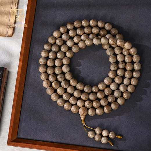 天然柬埔寨沉香佛珠 15mm*108颗 97克 SP12197 商品图0