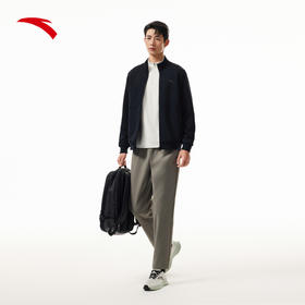 安踏行政夹克男冬季新款针织立领商务通勤休闲外套上衣152547706