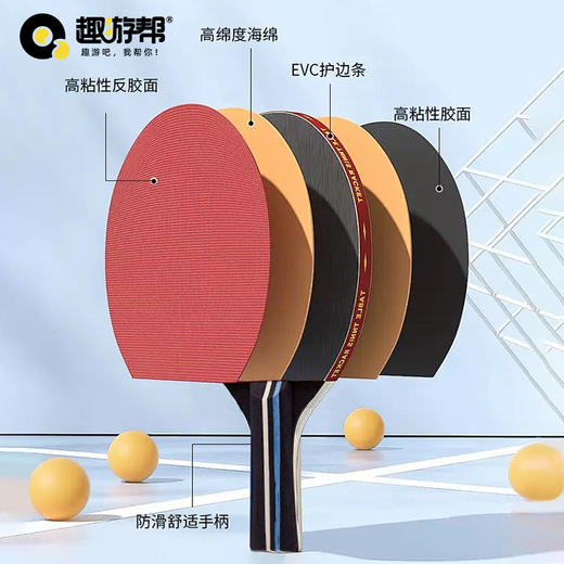 趣游帮 三星乒乓球2拍3球套装（B010) 商品图1