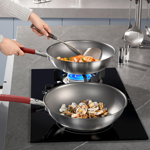 康巴赫真钛0涂层不粘炒锅第三代-套装32cm 商品图1