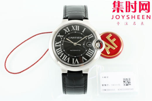 AF卡地亚蓝气球系列 蓝气球42系列男款 新尺寸40mm 罗马面 黑色盘 男士腕表 商品图0