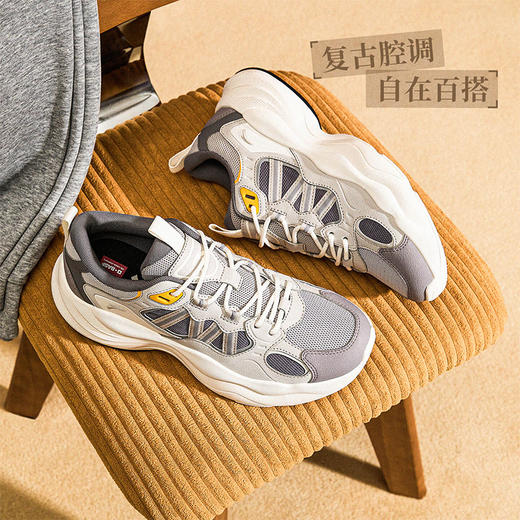 安踏PG老爹丨厚底黑色休闲鞋男2025冬季新款潮流运动鞋112548840 商品图1