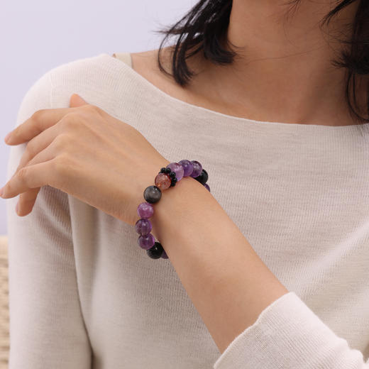 ARSIS｜晶石系列 守正开运·紫水晶多宝串珠手链 商品图2