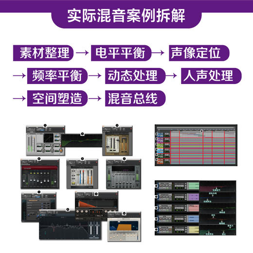 Pro Tools快速上手 录音混音母带杜比全景声全攻略 protools教程书音频制作指南软件操作AI工具辅助 商品图2