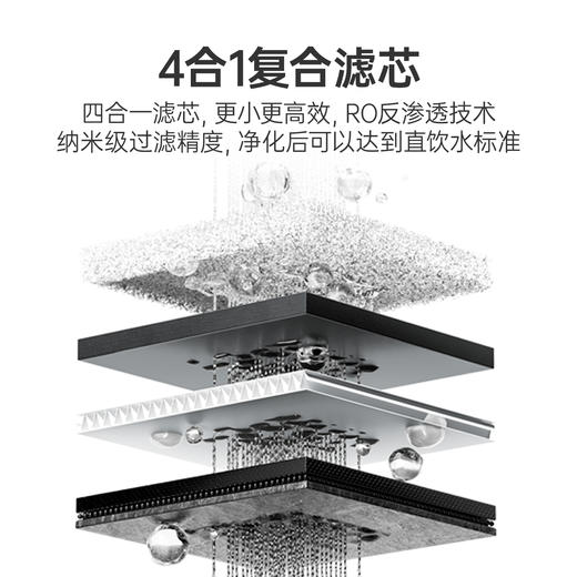 爱贝源家用台式净水器加热一体机RO反渗透过滤直饮水机小型纯水机-S3 商品图3