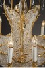 独角鹿西洋古董 1880年代法国出品路易十五风格繁花主题铜鎏金精雕装饰十枝头烛台式枝形水晶吊灯 商品缩略图2