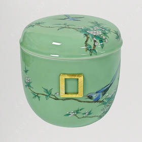 【艺德春】钢化瓷高档寿盒“福寿子孙”（罐）景德镇瓷骨灰盒