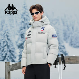 Kappa 羽绒服男新款冬季户外鹅绒防泼水防风运动外套女K0FY2YY41