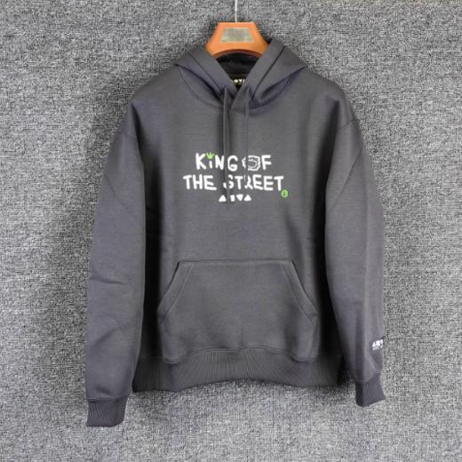 安踏2025冬季新款加绒保暖宽松连帽针织运动上衣男172548701N 商品图0