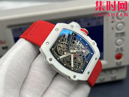 【贵重物品】只适合高端玩家 理查德米勒RM67-02 V3版 震撼登场！男士腕表 白法国配色 一体机 摆轮会动 商品图3