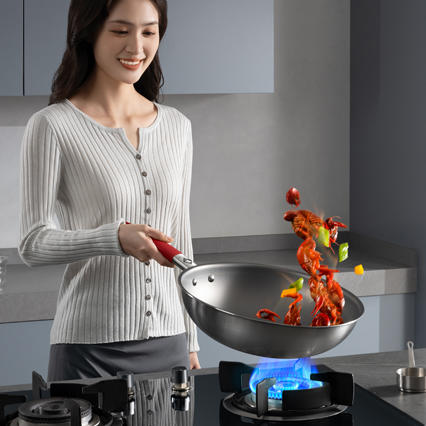 康巴赫真钛0涂层不粘炒锅第三代-套装32cm 商品图2