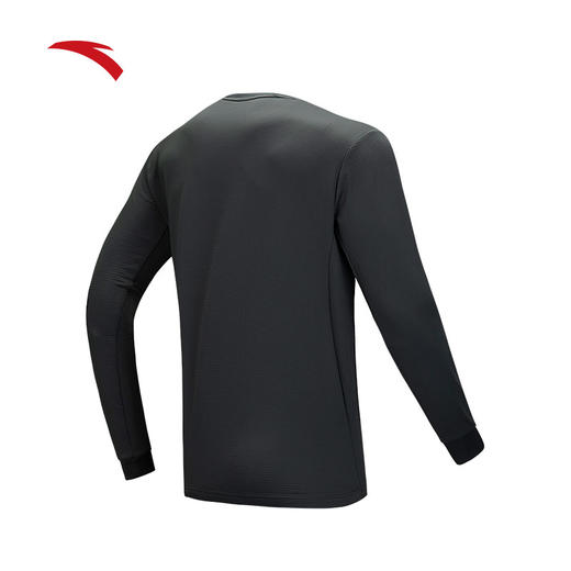 安踏户外加绒长袖t恤男冬季新款圆领套头打底衫长袖卫衣152516401 商品图0