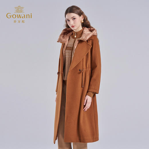 乔万尼绵羊毛大衣羽绒服假两件设计ET4A858 商品图3