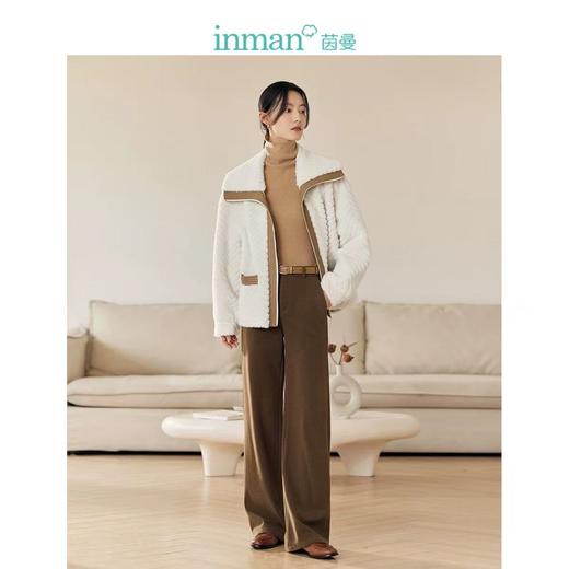 茵曼 羊羔毛保暖短外套女299.9元（线上线下同步在售，不一定有货，介意勿拍）626832-NT 商品图0