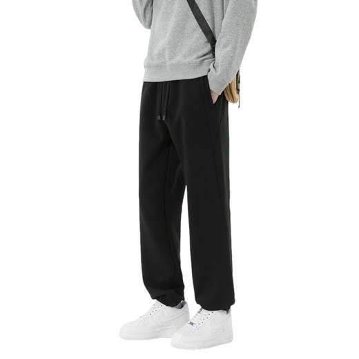 【厚实保暖】罗蒙秋冬款男士休闲裤束脚版型舒适潮搭宽松时尚腰部抽绳设计长裤子 商品图7