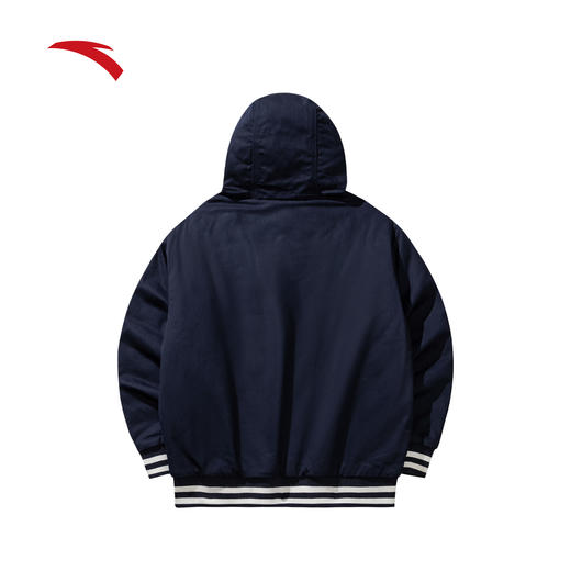 安踏加厚运动服外套男士冬季新款学院风宽松休闲连帽保暖夹克上衣152548604 商品图1