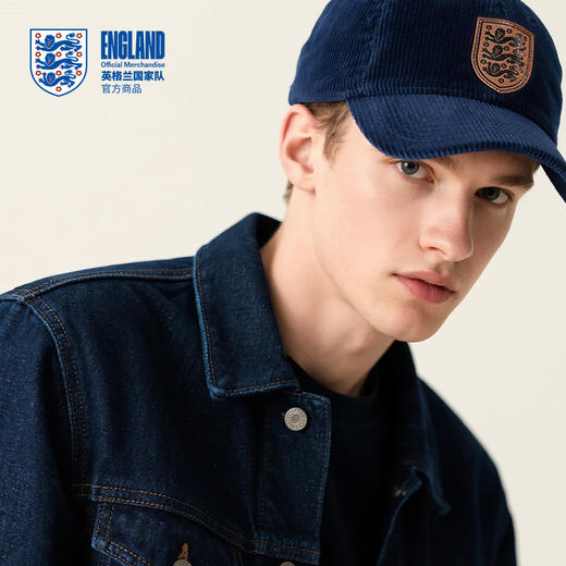 【官方正版】英格兰国 家队 | 深蓝色休闲棒球帽灯芯绒百搭帽子 商品图1