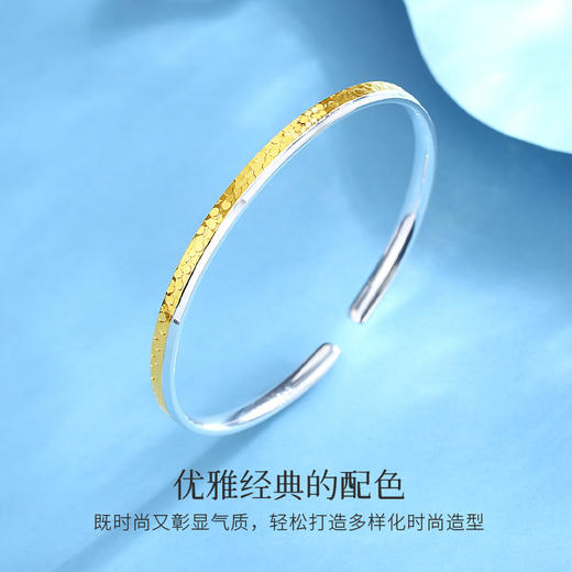Winy足银金鳞映银手镯配证书送女友闺蜜节日生日礼物 商品图2