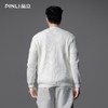 PINLI品立2025秋季新款男条纹提花毛衣打底圆领扣子门襟针织衫潮GD253110079 商品缩略图2