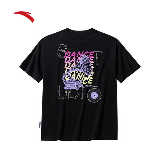 安踏休闲舞蹈短袖女款夏季新款透气潮流短T时尚运动上衣162528112 商品图1