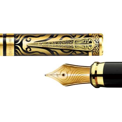 【马年新品】2026马年生肖纪念银钢笔 英雄钢笔 商务送礼 商品图4