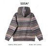 WY1256SDSA男士秋冬新款痞帅男装韩版撞色趣味条连帽卫衣宽松套头上衣 商品缩略图5