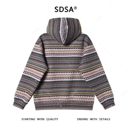 WY1256SDSA男士秋冬新款痞帅男装韩版撞色趣味条连帽卫衣宽松套头上衣 商品图5